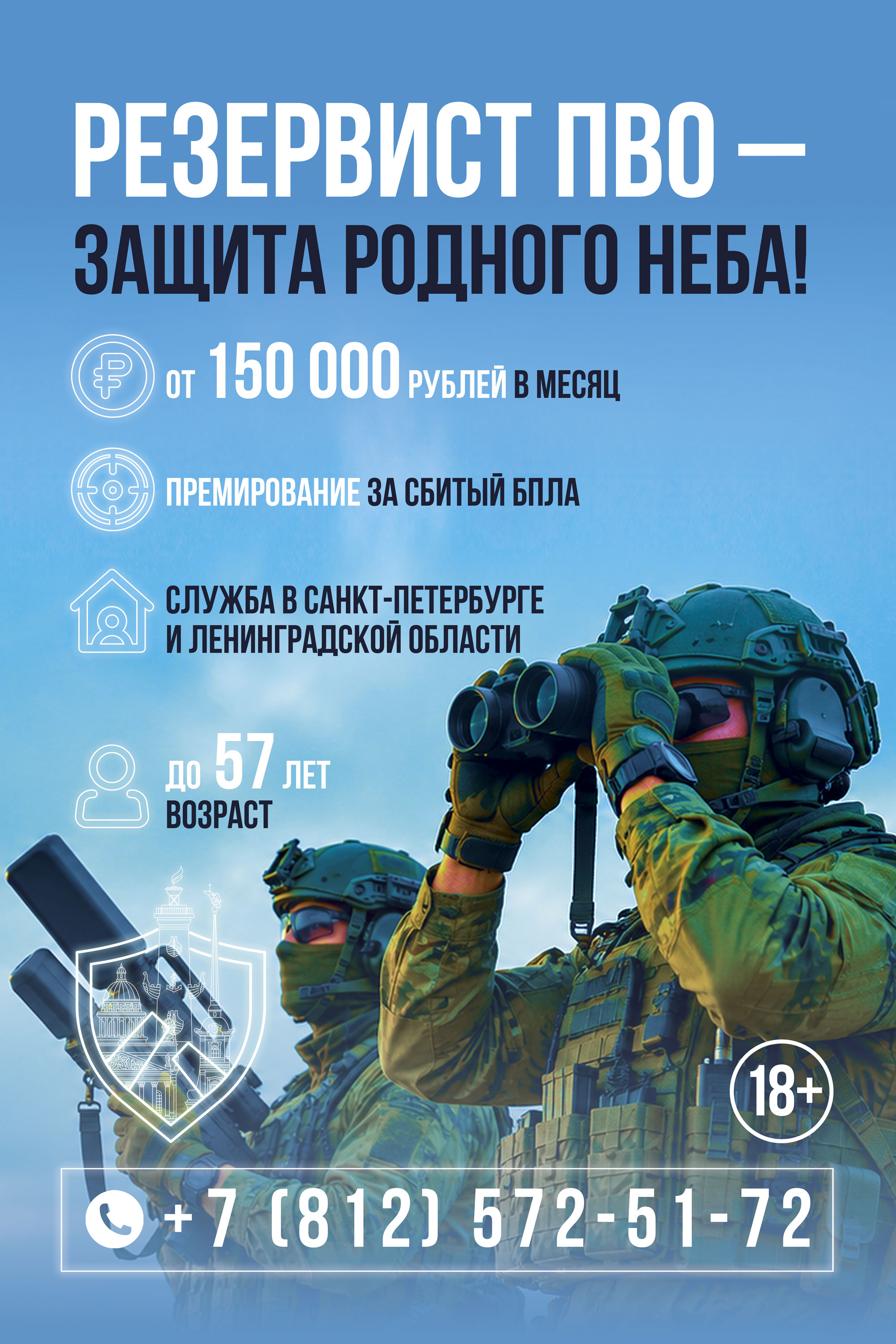 Набор резервистов для защиты ключевых объектов от атак БПЛА